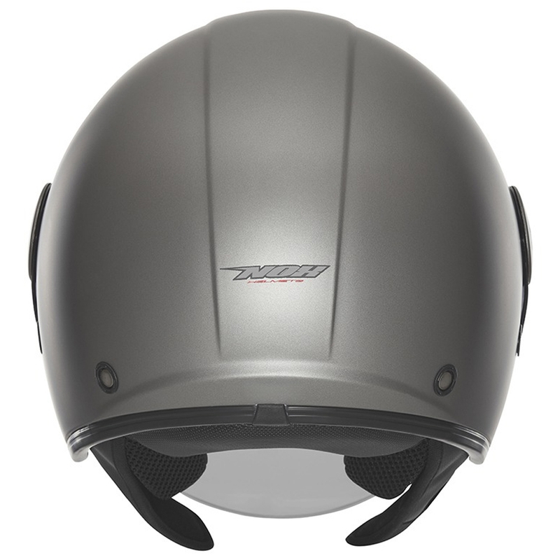 Open face motorhelm NOX N182 mat titanium