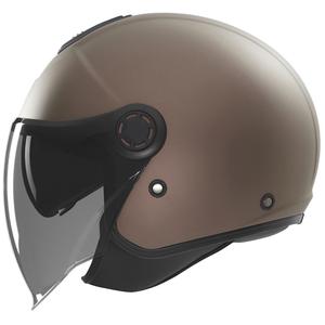 Open face motorhelm NOX N182 mat brons