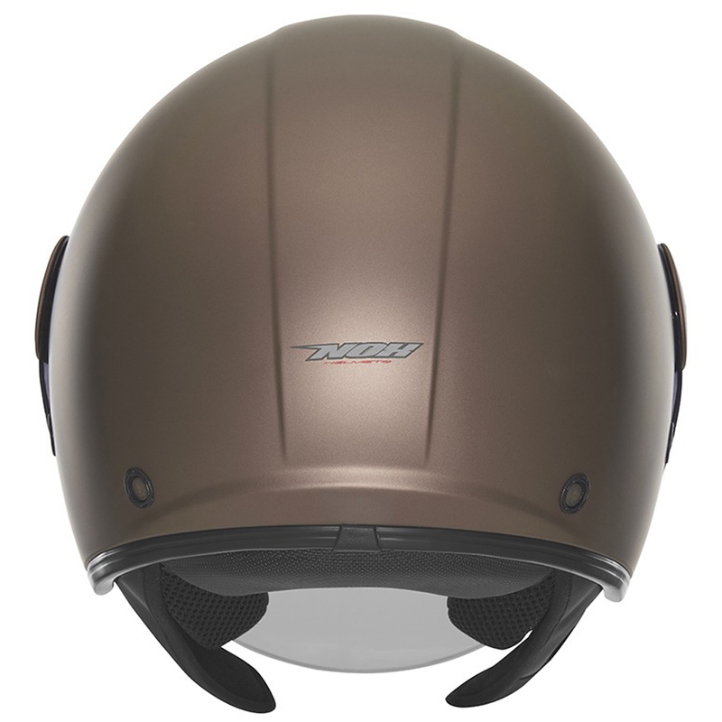 Open face motorhelm NOX N182 mat brons