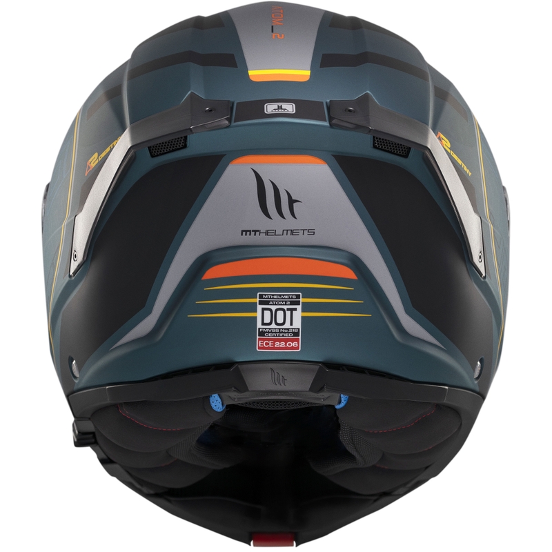Flip-up motorhelm MT Atom 2 SV Destiny mat groen-zwart