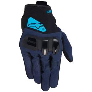 Alpinestars Chrome V2 motorhandschoenen zwart-blauw-lichtblauw