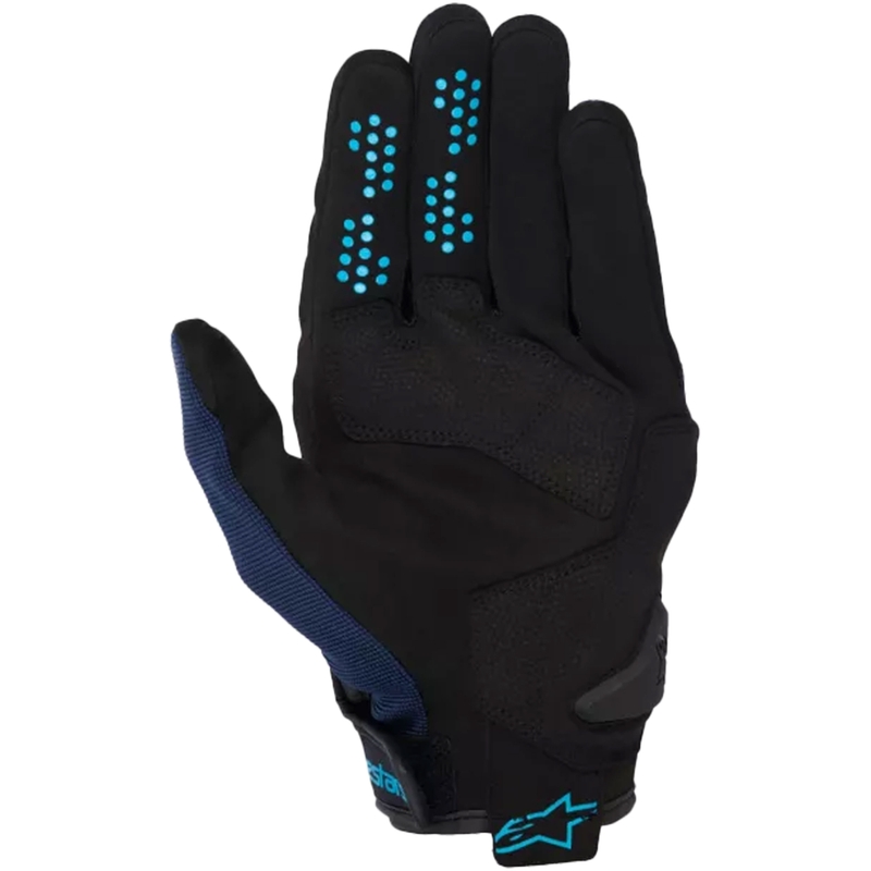 Alpinestars Chrome V2 motorhandschoenen zwart-blauw-lichtblauw