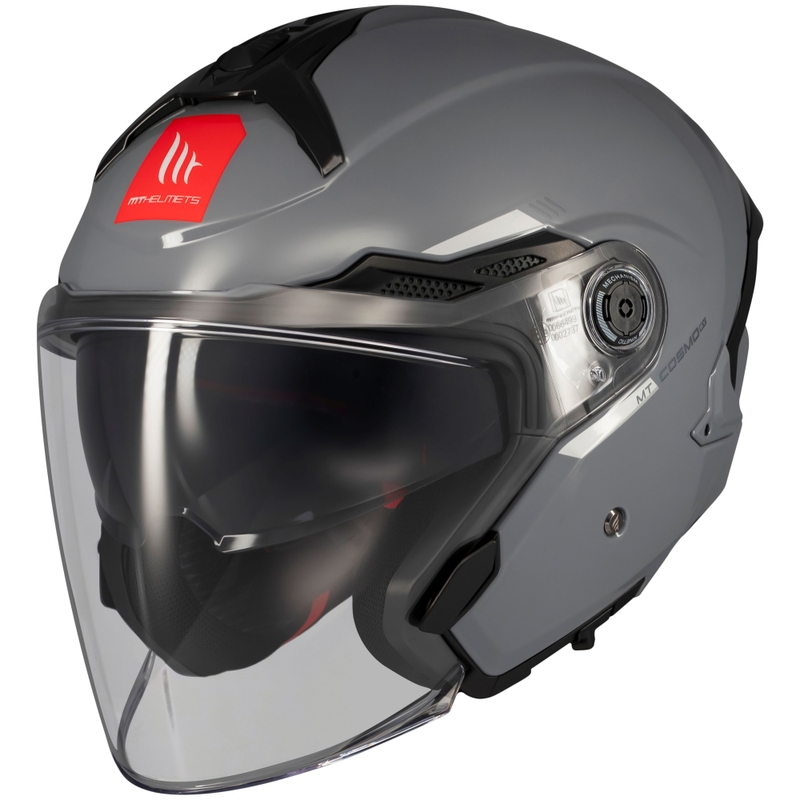 Open helm MT Cosmo SV glanzend grijs