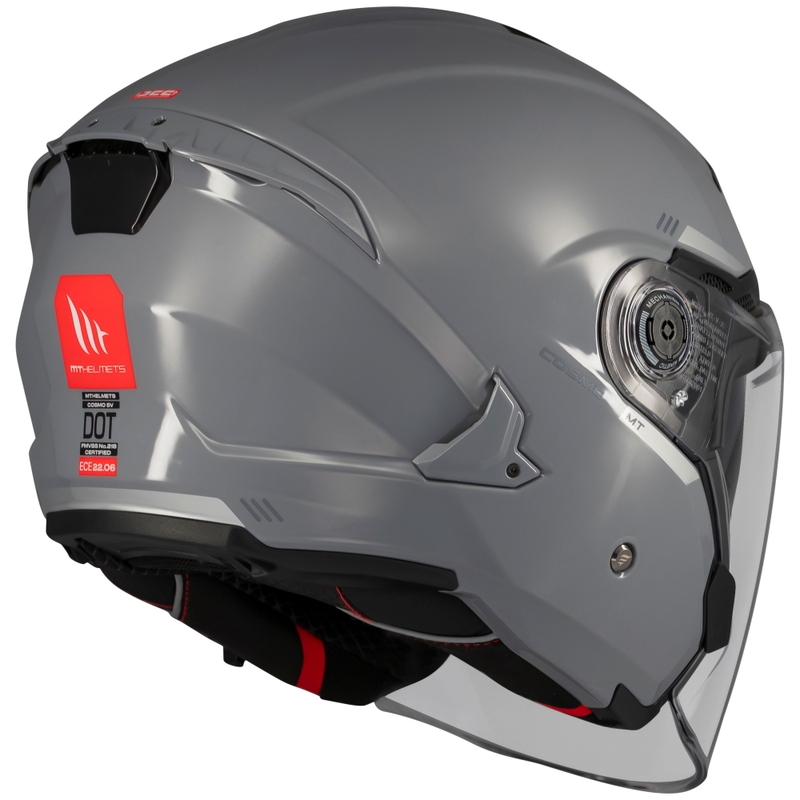 Open helm MT Cosmo SV glanzend grijs