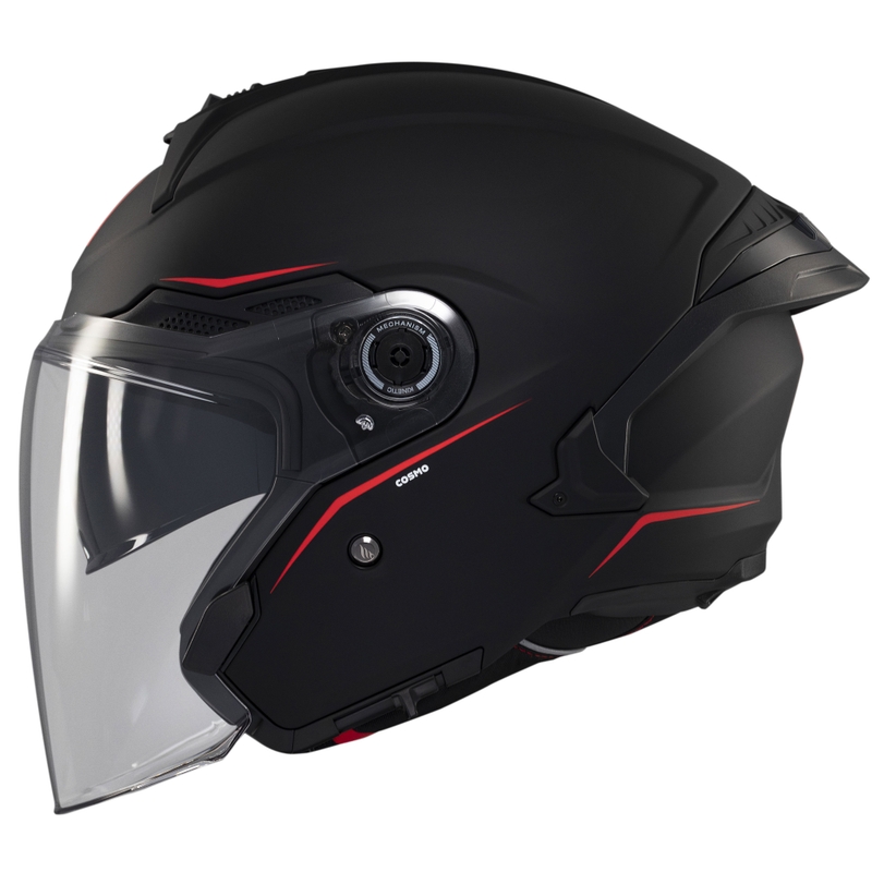 Open helm MT Cosmo SV matzwart