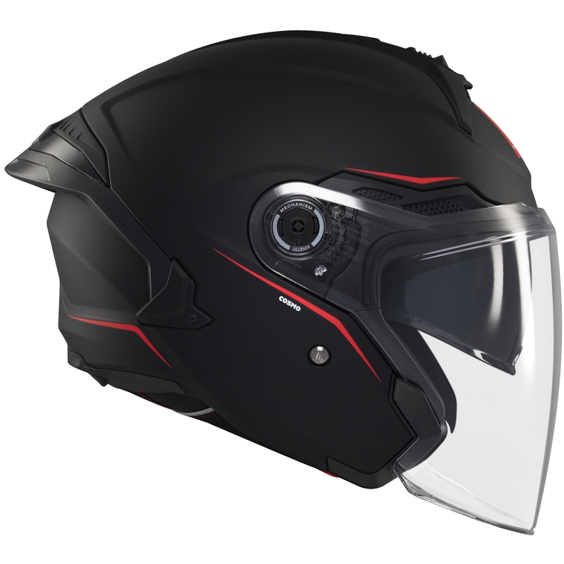 Open helm MT Cosmo SV matzwart