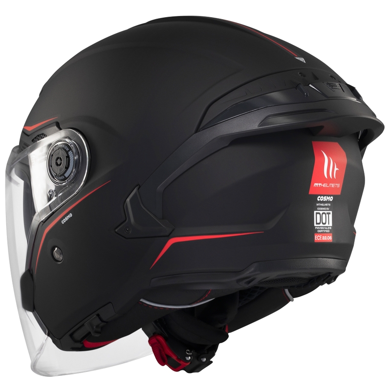 Open helm MT Cosmo SV matzwart