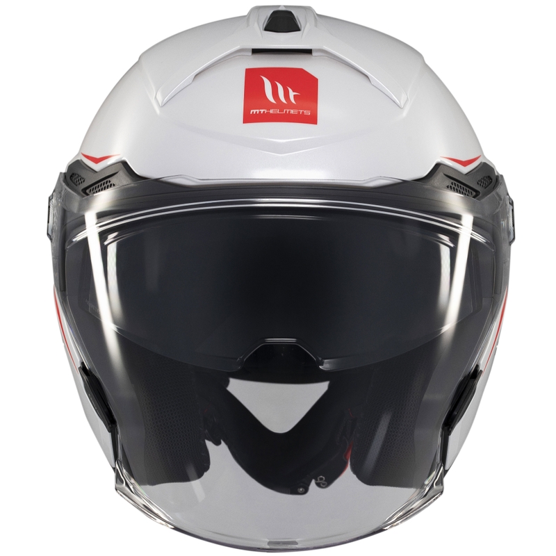 Open helm MT Cosmo SV glanzend wit
