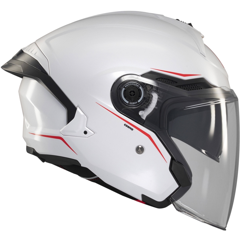 Open helm MT Cosmo SV glanzend wit
