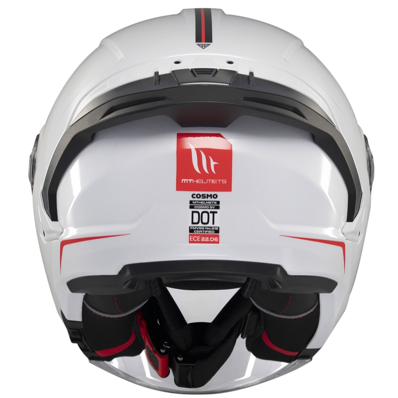 Open helm MT Cosmo SV glanzend wit