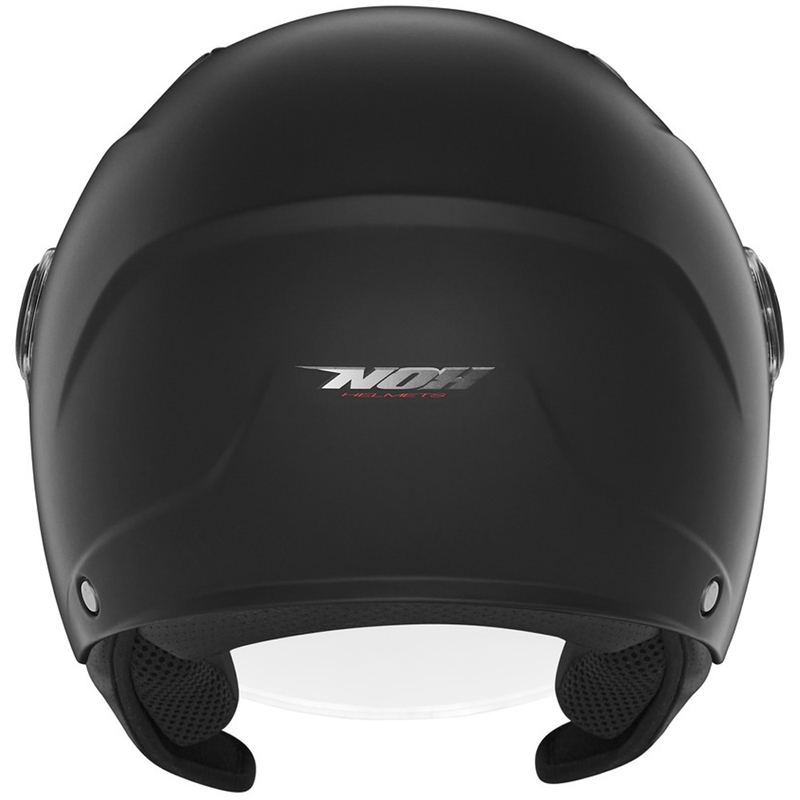Kinder open-face motorhelm NOX N710 mat zwart