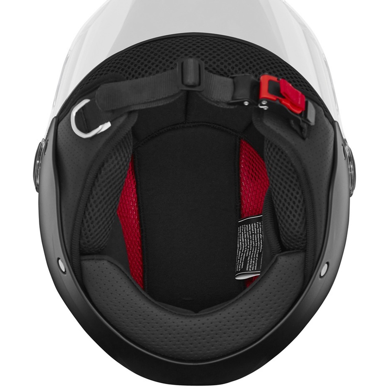 Kinder open-face motorhelm NOX N710 mat zwart