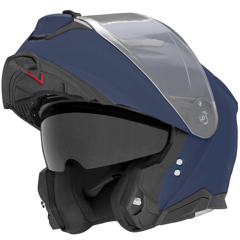 Opklapbare motorhelm NOX N967 matblauw