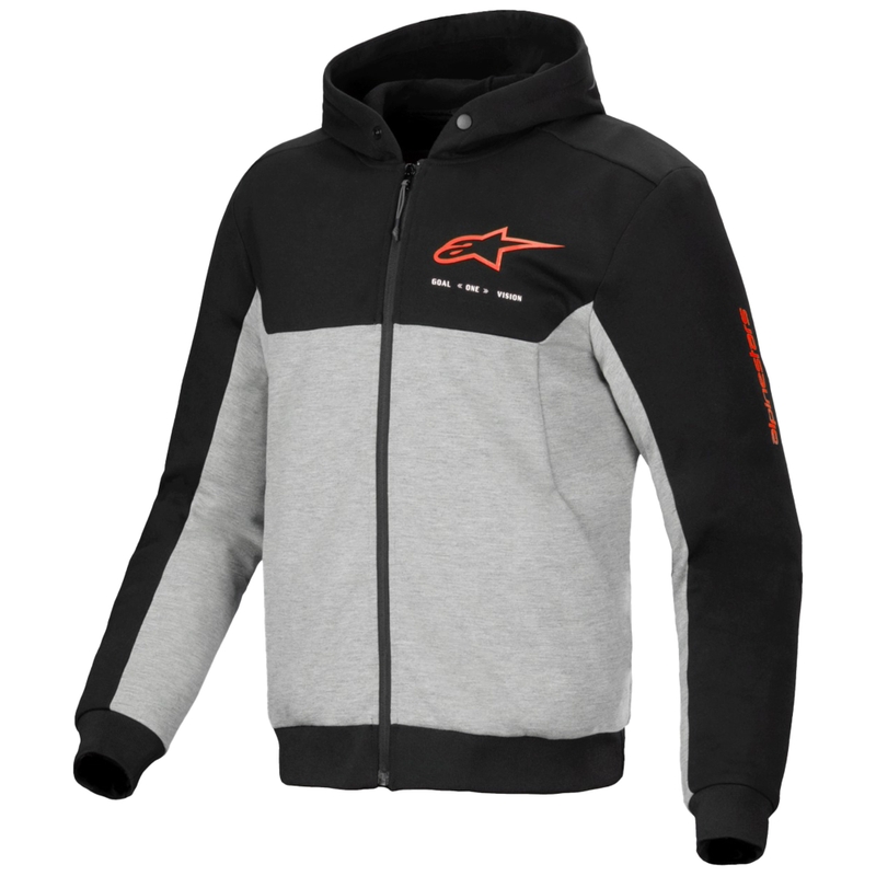 Alpinestars Chrome V2 Sport motorsweatshirt zwart-grijs