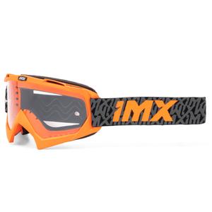 Motocrossbril iMX Mud oranje-grijs-oranje met helder plexiglas