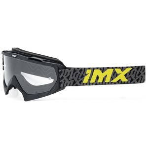 Motocrossbril iMX Mud zwart-grijs-fluo geel met helder plexiglas