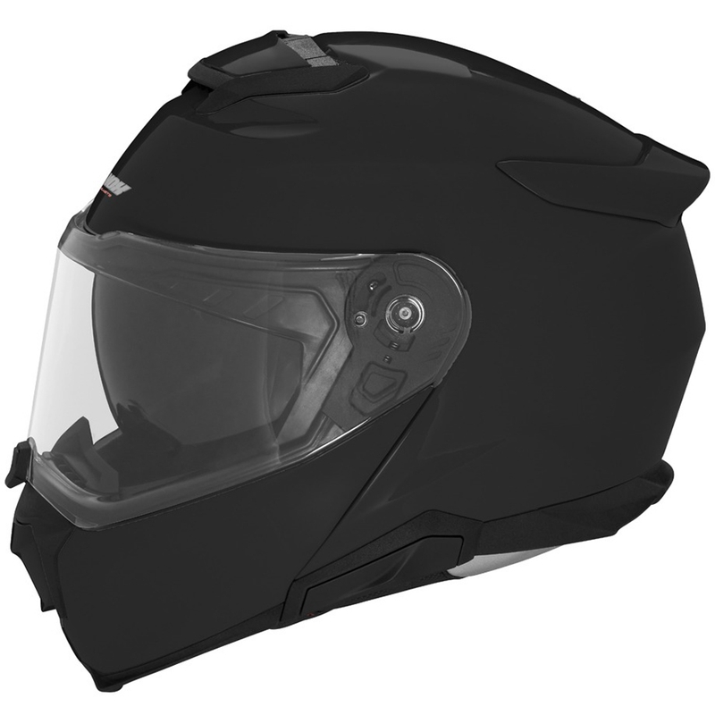 Opklapbare motorhelm NOX N967 glanzend zwart