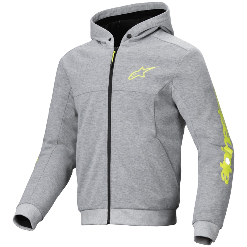 Alpinestars Chrome V2 Sport motorsweatshirt grijs-geel