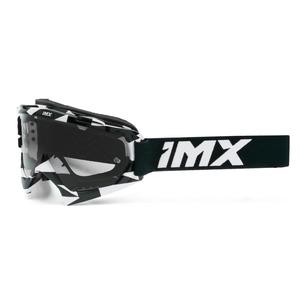 Motocrossbril iMX Mud wit-zwart met helder plexiglas