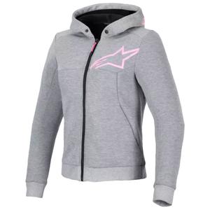 Alpinestars Stella Chrome V2 Sport dames motorjack grijs-roze