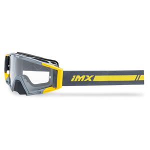 Motocrossbril iMX Zandgrijs-fluo geel met iridium plexiglas