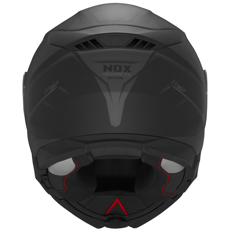 Opklapbare motorhelm NOX N967 Synchro matzwart-grijs