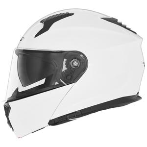 Flip-up motorhelm NOX N968 parelwit