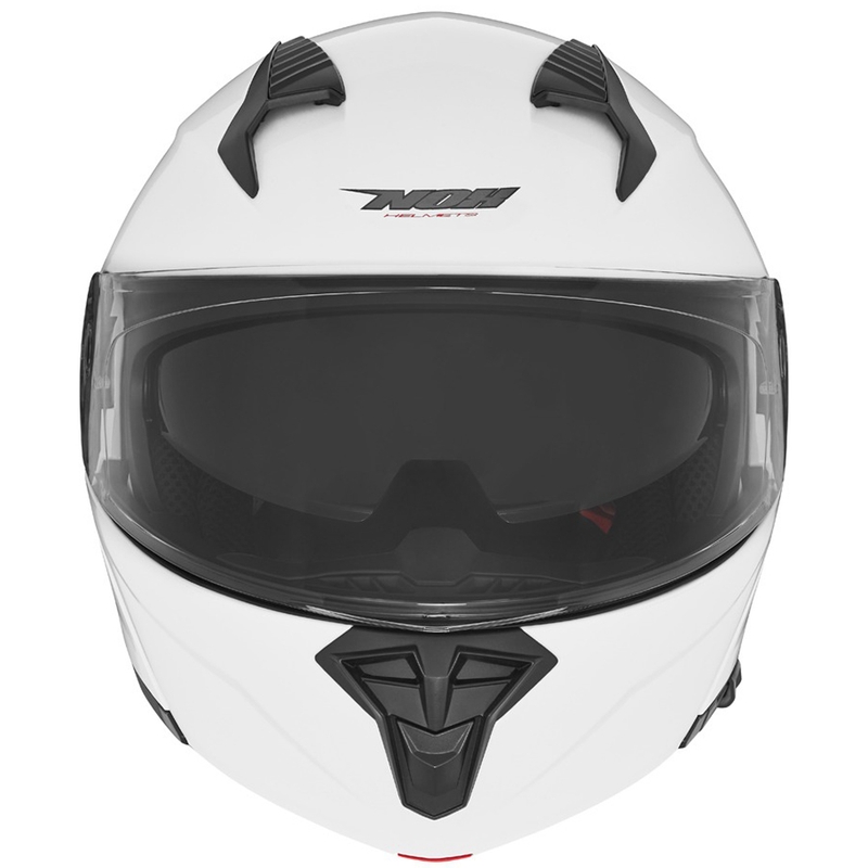 Flip-up motorhelm NOX N968 parelwit