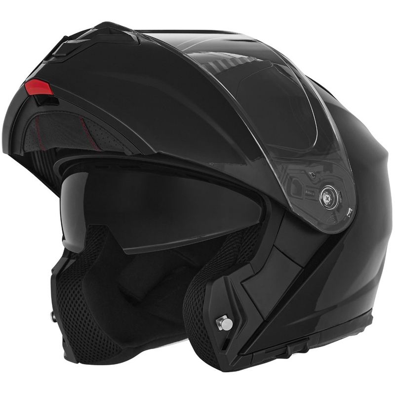 Flip-up motorhelm NOX N968 glanzend zwart