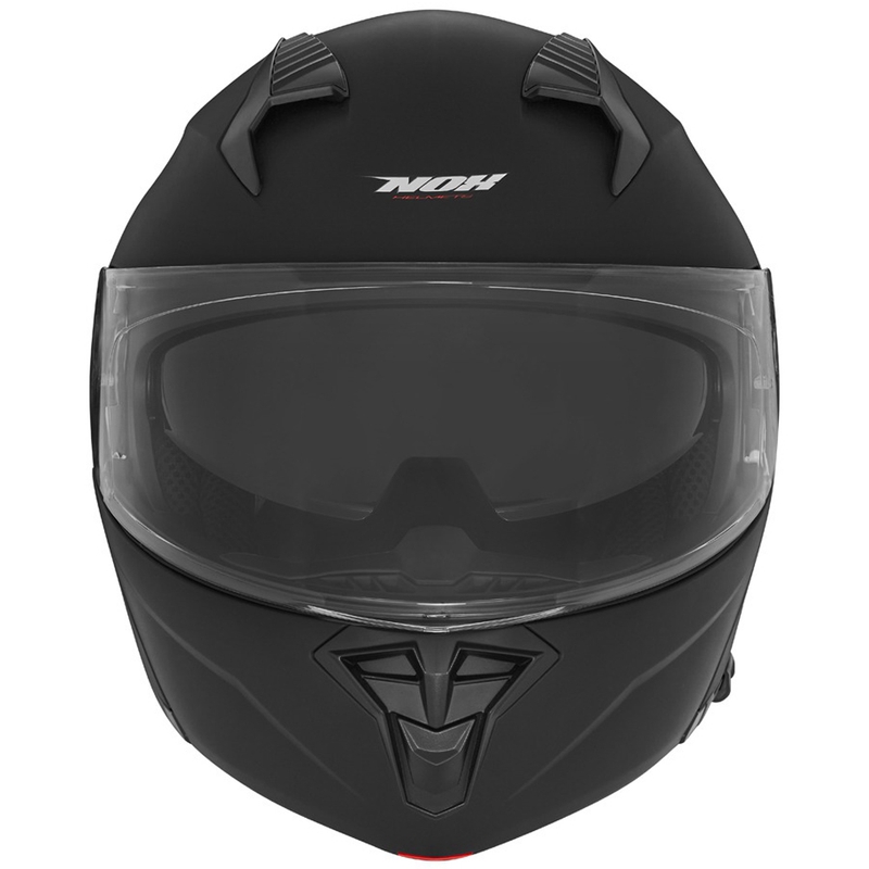 Flip-up motorhelm NOX N968 mat zwart