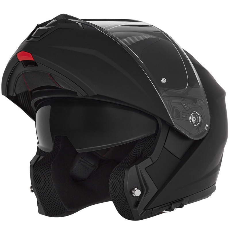 Flip-up motorhelm NOX N968 mat zwart