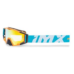 Motocrossbril iMX Sand oranje-blauw-wit met iridium plexiglas