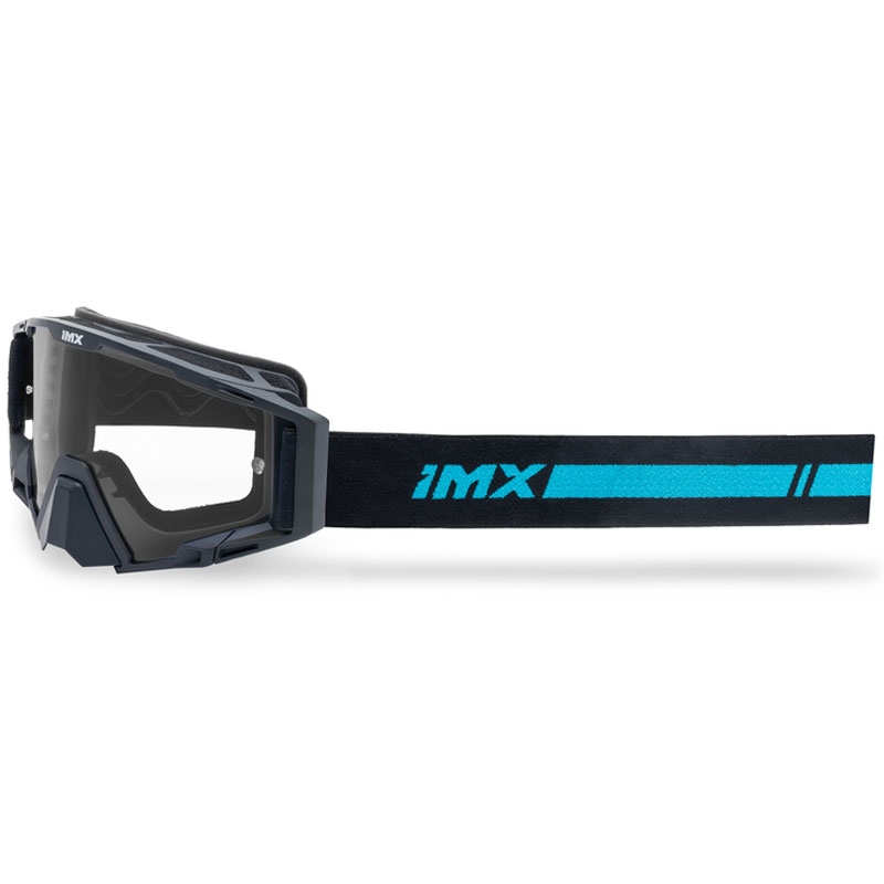 Motocrossbril iMX Sand zwart-blauw met blauw iridium plexiglas