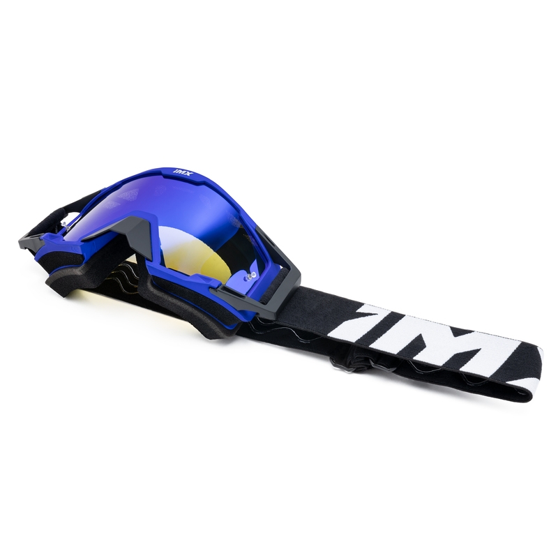 Motocrossbril iMX Sand zwart-blauw met iridium plexiglas