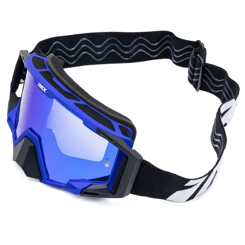 Motocrossbril iMX Sand zwart-blauw met iridium plexiglas