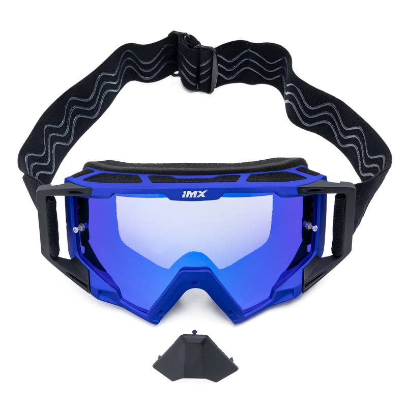 Motocrossbril iMX Sand zwart-blauw met iridium plexiglas