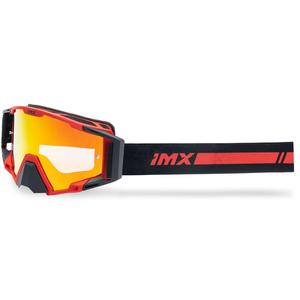 Motocrossbril iMX Sand zwart-rood met rood iridium plexiglas