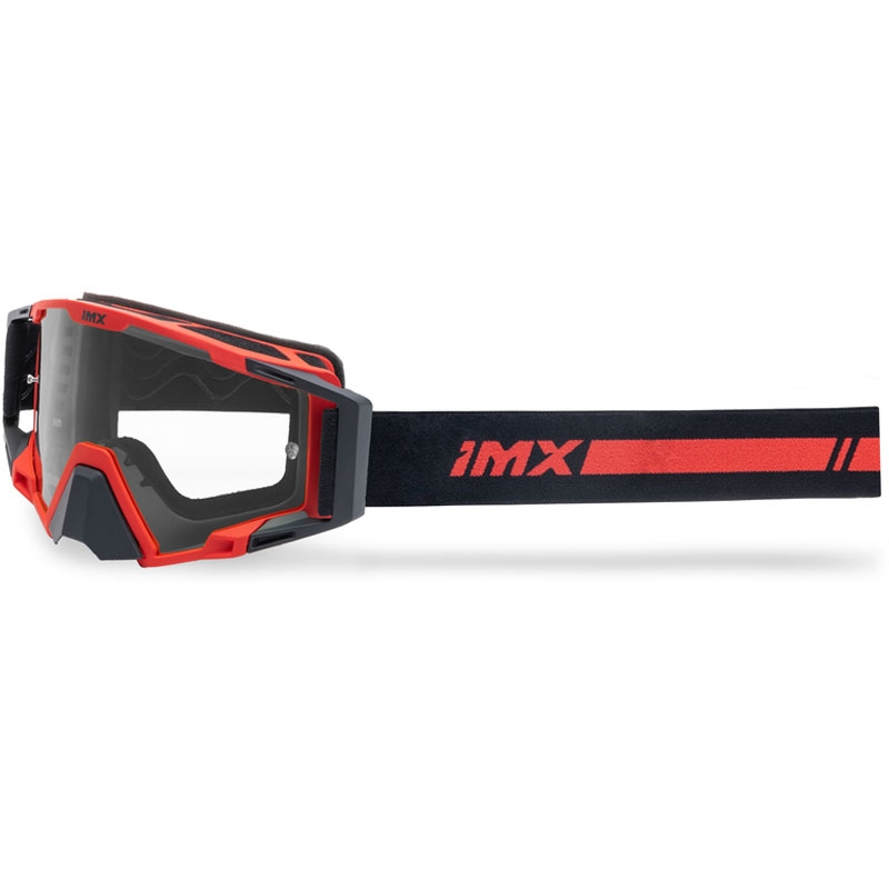 Motocrossbril iMX Sand zwart-rood met rood iridium plexiglas
