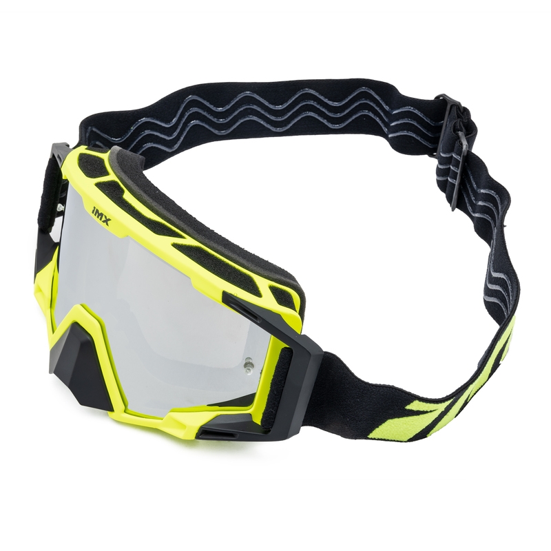 Motocrossbril iMX Sand geel-zwart met iridium plexiglas