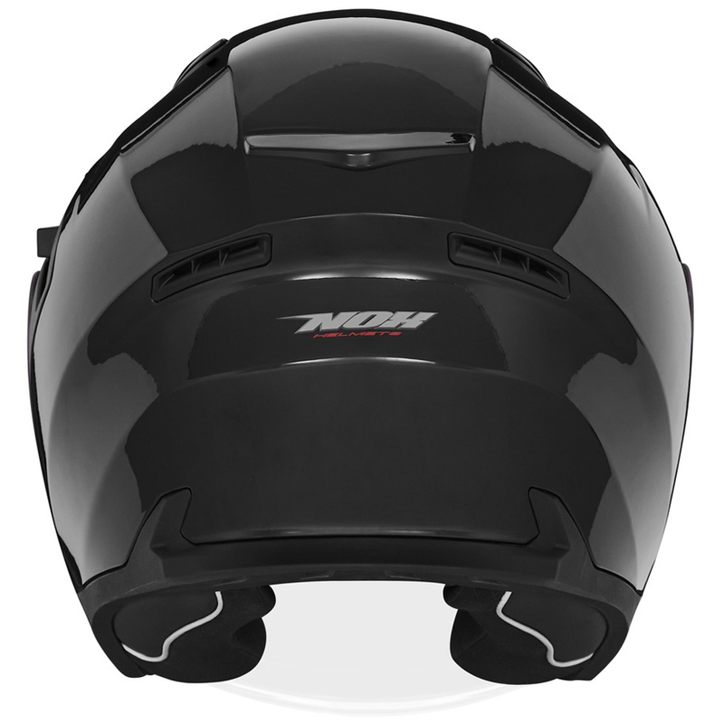 NOX N130 open face motorhelm zwart