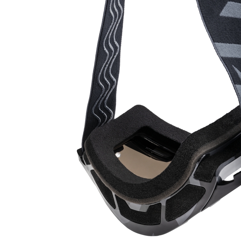 Motocrossbril iMX Zandgrijs-zwart met iridium plexiglas