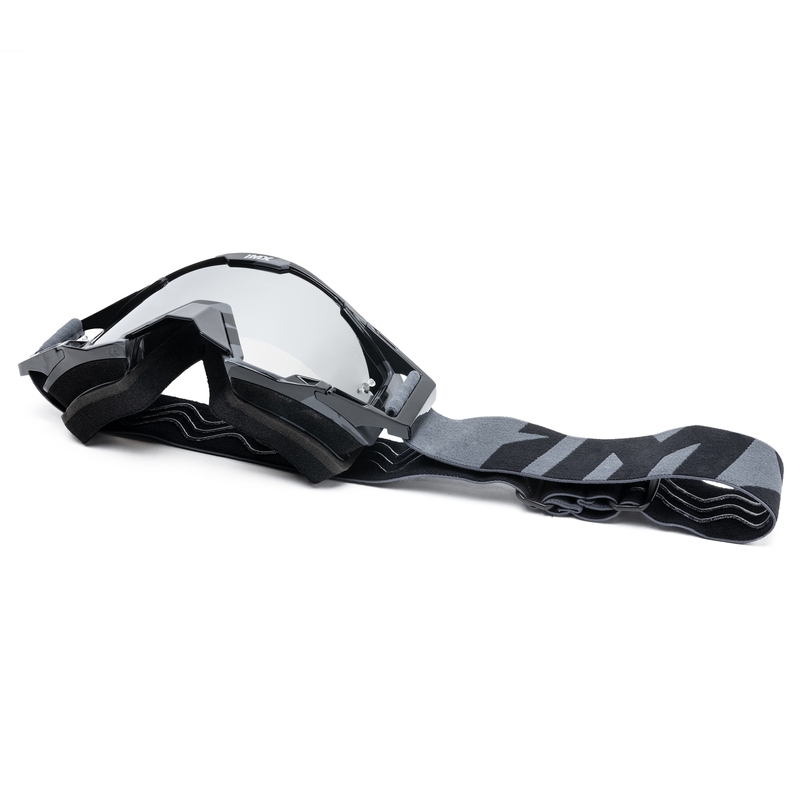 Motocrossbril iMX Zandgrijs-zwart met iridium plexiglas