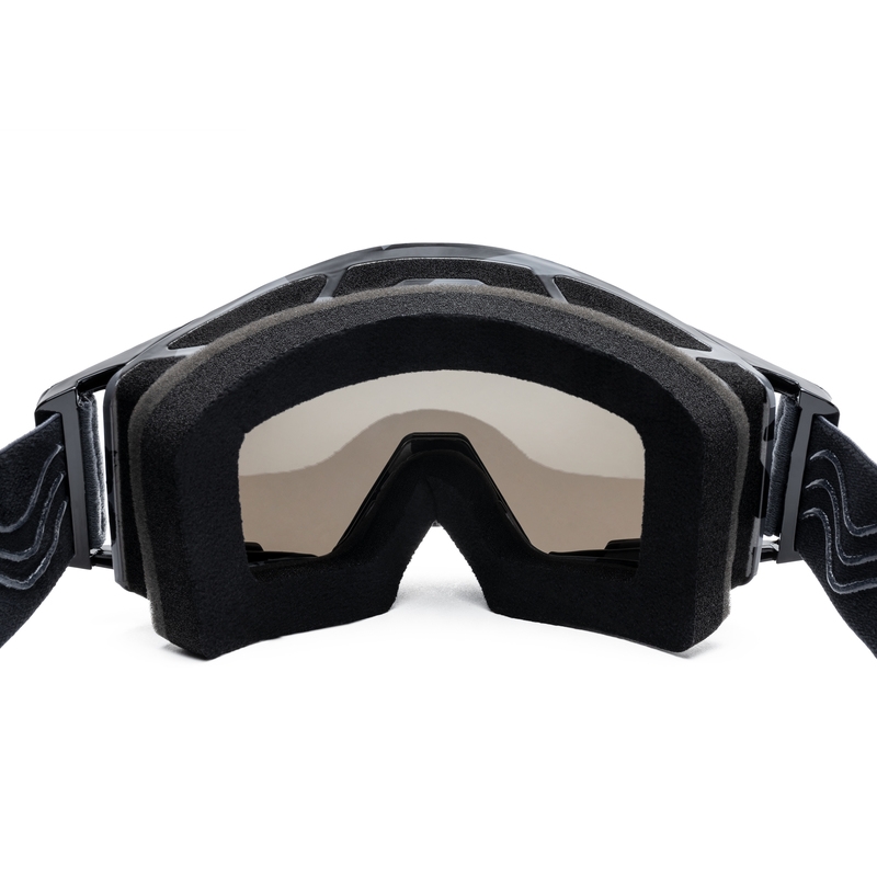 Motocrossbril iMX Zandgrijs-zwart met iridium plexiglas