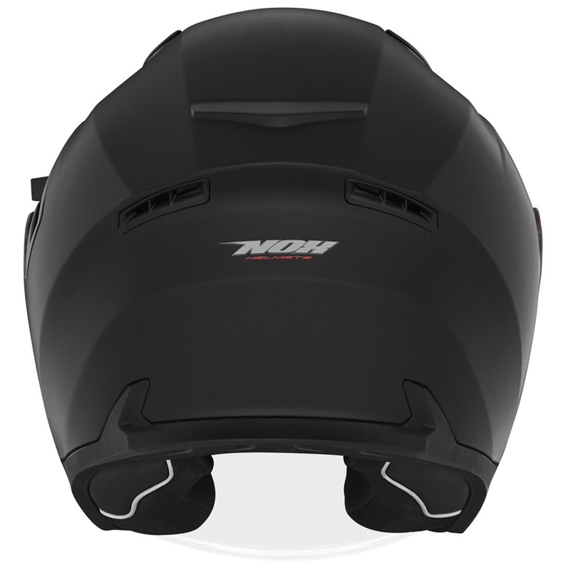 Open face motorhelm NOX N130 mat zwart