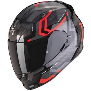 Integraal motorhelm SCORPION EXO-491 SPIN zwart-rood aanbieding uitverkoop