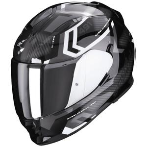 Integraalhelm SCORPION EXO-491 SPIN zwart-wit aanbieding uitverkoop