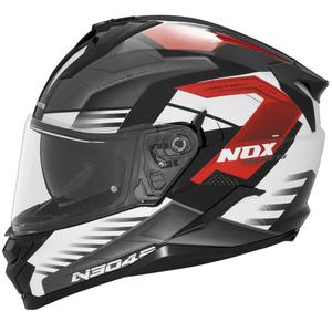 Integraal motorhelm NOX N304S CARVER zwart-wit-rood