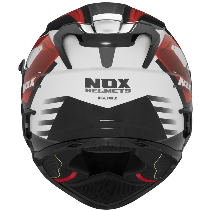 Integraal motorhelm NOX N304S CARVER zwart-wit-rood
