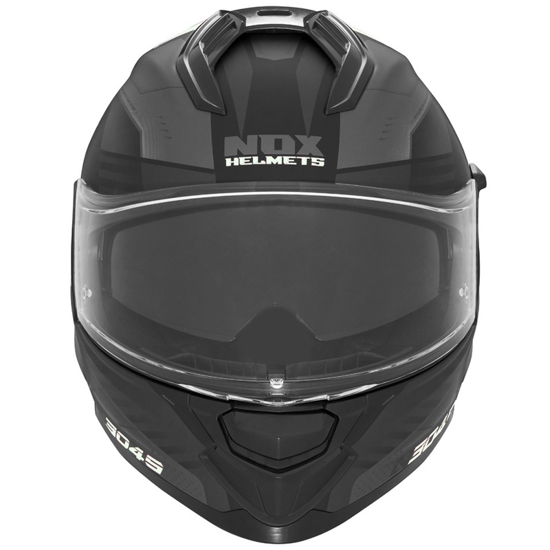 Integraal motorhelm NOX N304S CARVER mat zwart-wit