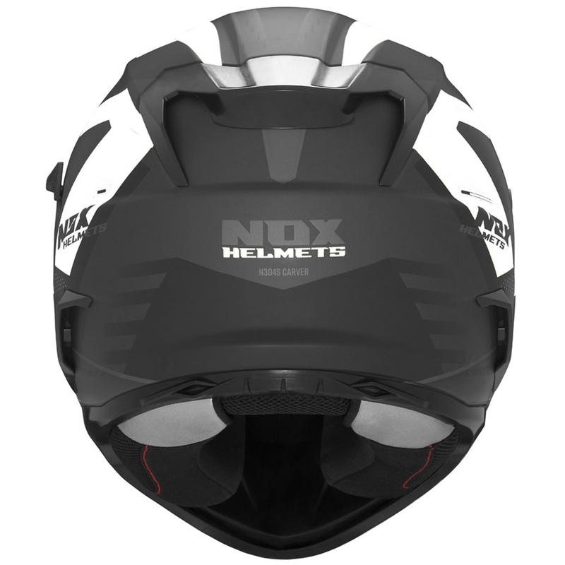 Integraal motorhelm NOX N304S CARVER mat zwart-wit